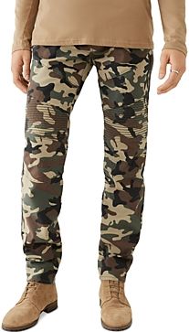 Rocco Skinny Fit Moto Jeans in Camo
