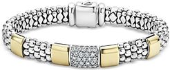 Sterling Silver & 18K Gold High Bar Diamond Bracelet, 8 - 100% Exclusive