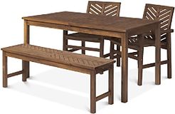 Harbor 4 Piece Outdoor Patio Dining Set