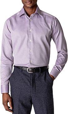 Slim Fit Textured Solid Shirt