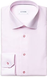 Slim Fit Textured Dress Shirt