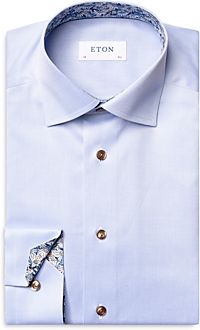 Cotton Solid Convertible Cuff Contemporary Fit Dress Shirt
