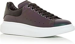 Oversized Iridescent Low Top Sneakers