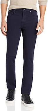 Stretch Denim 5-Pocket Slim Fit Pants in Navy Solid