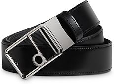 D Buckle Leather Belt