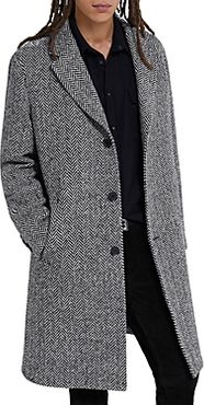 Straight Fit British Serie Wool Over Coat