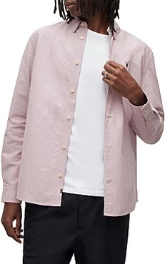 Childers Stretch Organic Cotton Textured Relaxed Fit Button Down Shirt