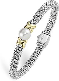 Sterling Silver Luna Cultured Freshwater Pearl Rope Bracelet