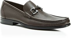 Grandioso Double Gancini Bit Leather Slip On Loafers - Regular