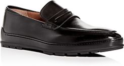 Relon Leather Apron-Toe Penny Loafers
