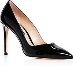 Anny Pointed-Toe Curved Pumps