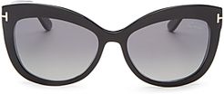 Alistair Polarized Square Sunglasses, 56mm