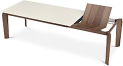 Magnolia 76 Extension Lacquered Glass Top Dining Table