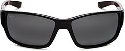 Unisex Local Kine Polarized Rectangular Sunglasses, 61mm