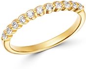 Diamond Milgrain Stacking Band in 14K Yellow Gold, 0.25 ct. t.w. - 100% Exclusive