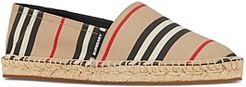 Icon Stripe Espadrille Flats