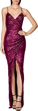 Cosmo Sequin Wrap Gown