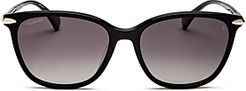 Polarized Square Sunglasses, 55mm