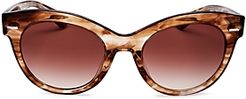 The Row Women's Georgica Cat Eye Sunglasses, 53mm