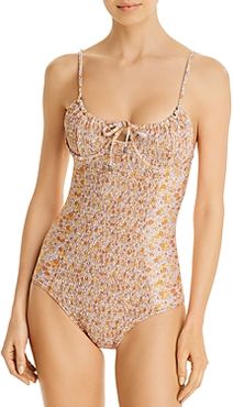 Lenny Printed Underwire One Piece Swimsuit