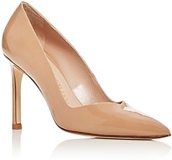 Anny Pointed-Toe Curved Pumps