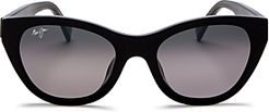 Capri Polarized Cat Eye Sunglasses, 51mm