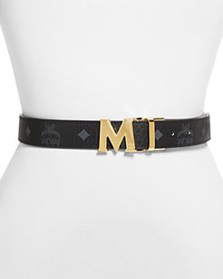 Unisex M Logo Reversible Belt