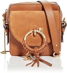 Joan Small Leather & Suede Crossbody