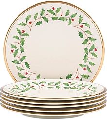 Holiday Salad Plate, Set of 6