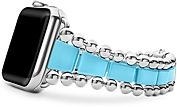 Smart Caviar Blue Ceramic Apple Watch Bracelet, 42mm