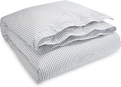 Organic Tattersall Duvet Cover, Full/Queen