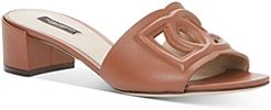 Almond Toe Monogram 1.6 Heel Slide Sandals