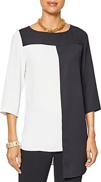 Asymmetric Colorblock Top