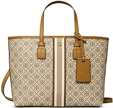 T Monogram Small Coated Canvas Tote