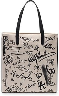 Deluxe Brand Graffiti Print North South California Bag