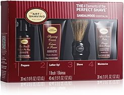 The 4 Elements of the Perfect Shave Gift Set, Sandalwood ($75 value)