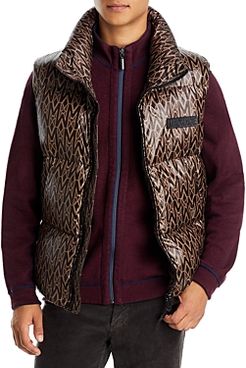 Kane-mg Logo Print Quilted Down Vest
