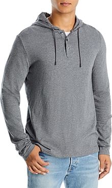 Cotton Textured Hooded Henley