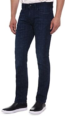 Valente Tailored Straight Leg Jeans in Navy Blue