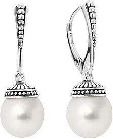 Sterling Silver Luna Freshwater Cultured Pearl Drop Earrings