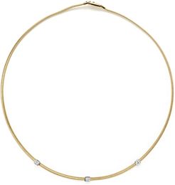 18K Yellow Gold Masai Three Station Diamond Necklace, 16.5 - 100% Exclusive