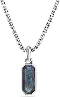 Emerald Cut Amulet with Labradorite