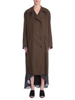 trench coat with raglan sleeves