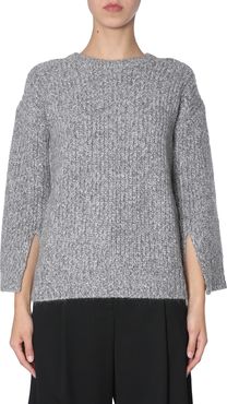 sweater with slits on sleeves