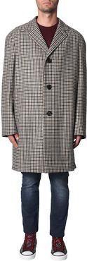 checked coat