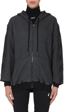 hooded sweatshirt with zip
