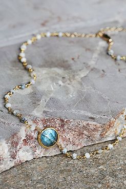 Libi Stone Choker by Ela Rae at Free People, Dendrite Opal / Labradorite, One Size