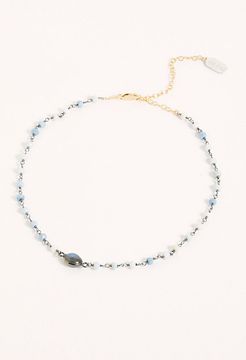 Libi Stone Choker by Ela Rae at Free People, Blue Opal / Lab, One Size