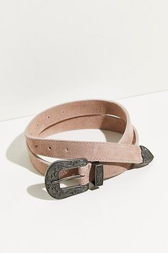 Wildwood Suede Belt by Free People, Dusty Lilac, S/M