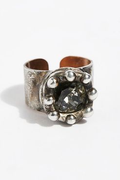 Swarovski Monarch Ring by Mikal Winn at Free People, Black, One Size